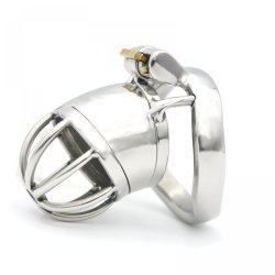 New lock With Arc-shaped Ring 45mm*33mm Male Chastity Device Adult Cock Cage Sex