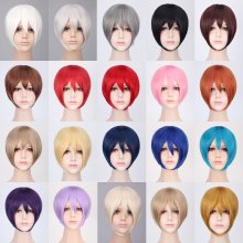 Anime Cosplay Beautiful Short Synthetic Wig 20 Colors