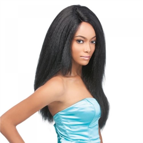 New Yaki African American Full Synthetic Hair Wigs Best Glueless Kinky Straight