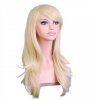 70 Cm Harajuku Anime Cosplay Wig Long Curly Wavy Synthetic Hair Wigs Red Blonde
