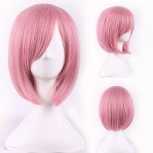 fashion women hair daily wear wigs cheap resistant synthetic wig short pink bobo