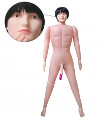 New style inflated asian man sex doll