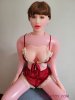 2023 New upgrated Brown Hair Inflatable Doll with built-in Vibration unit