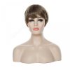 Brown Wigs for Women Short Curly Hair Wig Synthetic Full Female Wigs