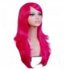 70 Cm Harajuku Anime Cosplay Wig Long Curly Wavy Synthetic Hair Wigs Red Blonde