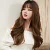 70 Cm Resistant Synthetic Hair Wig Natural Black Long Wavy Curly Blonde Wigs Female
