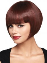 Short Straight Hair Flapper Cosplay Costume Bob Wig