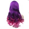 Long Wavy Synthetic Hair Purple To Pink Hair Wigs Women\'s Party Gamora Cosplay Wig