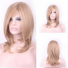 Fashion Sexy Medium Long Curly Wavy Cosplay Full Wig Women Wigs Hair Wig Girl Gift