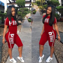 Hot selling monogram print fashion personality casual suit sportswear