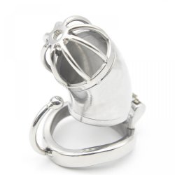 Ergonomic Design Stainless Steel Male Chastity Device Cock Cage Virginity Lock Penis