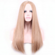 68cm Fashion Sexy Long Natural Straight Central Parting Full Wig Womens Wigs Girl