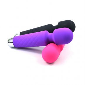 Personal Wand Massager,Powerful Hand held Magic, Rechargeable Mini Stress Relief Silicone