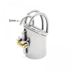New Arrival PA Lock Male Chastity Belts Stainless Steel Chastity Device Bondage
