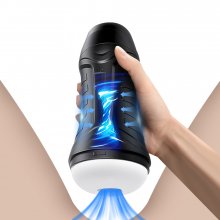 2022 Automatic Male Masturbator Vibration Blowjob Sucking Machine Silicone Vagina Masturbation Cup Sex Toys Adult Goods for Men