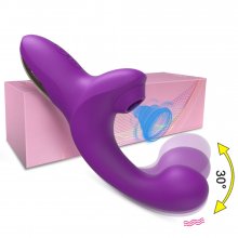 20 Speeds Powerful Dildo Vibrator Female Clit Sucker Vacuum Clitoris Stimulator Adults Goods Finger Wiggling Sex Toy for Women