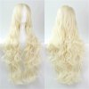 32\'\' long Light Blonde purple Cosplay Wigs woman Curly Wigs 80cm Pink Blue Red Yello
