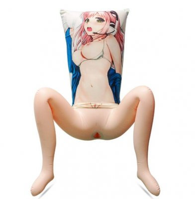 Blow Up Japanese Anime Sex Toys Pussy Pillow Inflatable Sex Doll Half Body With Leg