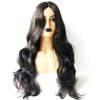 Handmade Dark Roots Black Lace Front Wig Resistant Hair Wavy