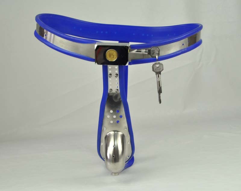 Newest Male Chastity Belt Arc Style Curve Waist Fully Adjustable